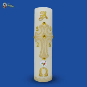 Velon Cruz decorado dorado (Semana santa 2025)