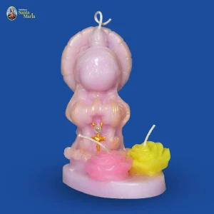 Virgen guadalupe mini rostro en base de cera