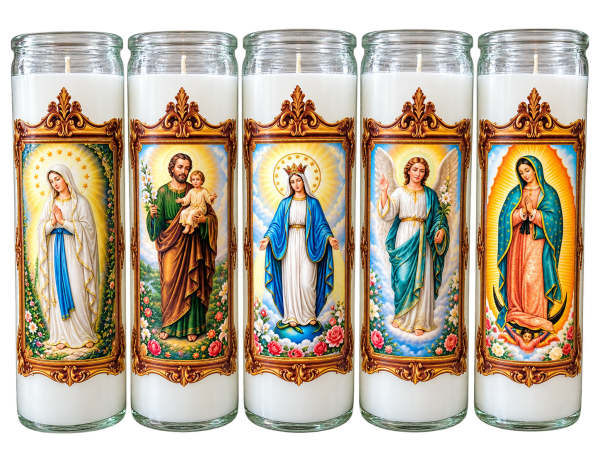FRASCO DE VIDRIO RELIGIOSO - Vista 1