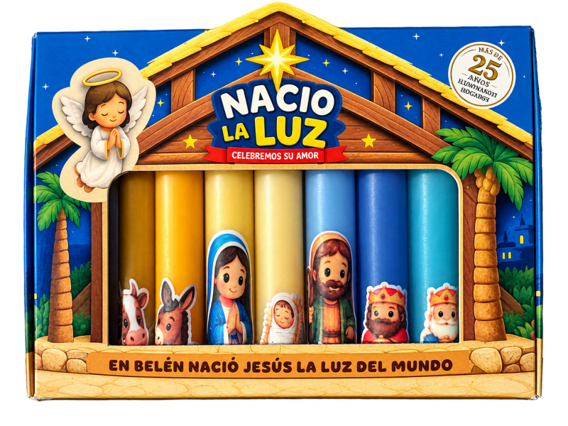 NACIÓ LA LUZ (VELA COLOR DESIERTO)