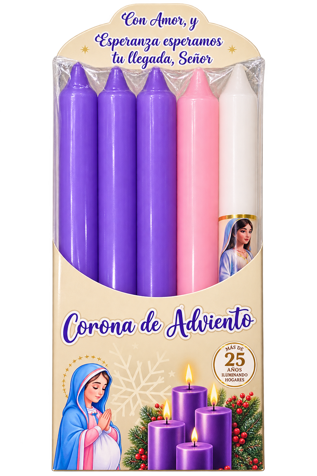 VELA ADVIENTO 21 CM