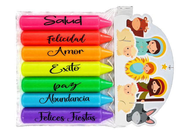 VELA BABY NEÓN DESEOS - Vista 2