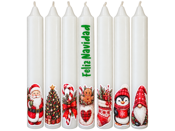 VELA SANTA MARIA NAVIDAD REGALO (VELA BLANCA) - Vista 2