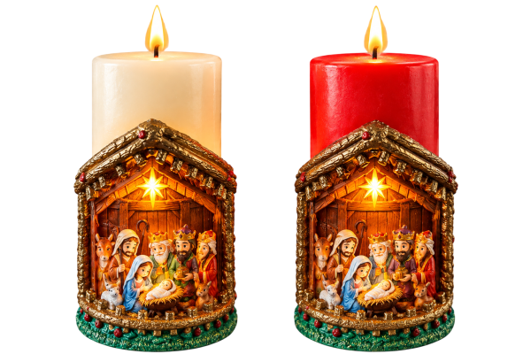 VELÓN NAVIDAD CON LUZ - Vista 3