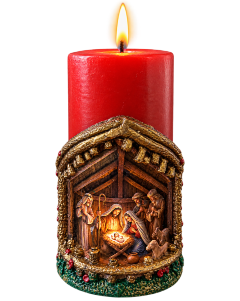 VELÓN NAVIDAD CON LUZ - Vista 2
