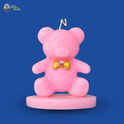 Oso elegante en base de cera